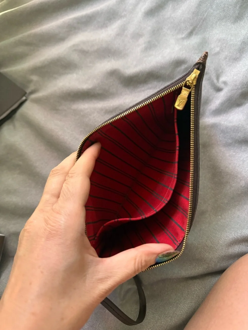 Louis Vuitton Nerverfull pouch damier authentic - Picture 5 of 14